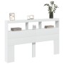 Cabecero de cama con LED blanco 160x17x102 cm de vidaXL, Cabeceros y pies de cama - Ref: Foro24-839203, Precio: 115,52 €, Des...