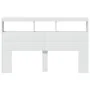 Cabecero de cama con LED blanco 160x17x102 cm de vidaXL, Cabeceros y pies de cama - Ref: Foro24-839203, Precio: 113,34 €, Des...