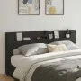 Cabecero de cama con LED negro 220x16,5x103,5 cm de vidaXL, Cabeceros y pies de cama - Ref: Foro24-839274, Precio: 96,00 €, D...