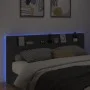 Cabecero de cama con LED negro 220x16,5x103,5 cm de vidaXL, Cabeceros y pies de cama - Ref: Foro24-839274, Precio: 96,00 €, D...