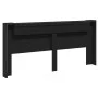Cabecero de cama con LED negro 220x16,5x103,5 cm de vidaXL, Cabeceros y pies de cama - Ref: Foro24-839274, Precio: 96,00 €, D...