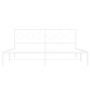 Estructura de cama de metal con cabecero blanco 180x200 cm de vidaXL, Camas y somieres - Ref: Foro24-376279, Precio: 108,51 €...