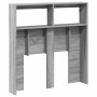 Cabecero de cama con luz LED gris Sonoma 100x17x102 cm de vidaXL, Cabeceros y pies de cama - Ref: Foro24-839187, Precio: 73,4...