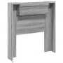 Cabecero de cama con luz LED gris Sonoma 100x16,5x103,5 cm de vidaXL, Cabeceros y pies de cama - Ref: Foro24-839236, Precio: ...