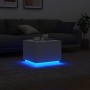 Mesa de centro con luces LED blanco 50x50x40 cm de vidaXL, Mesas de centro - Ref: Foro24-839868, Precio: 47,98 €, Descuento: %