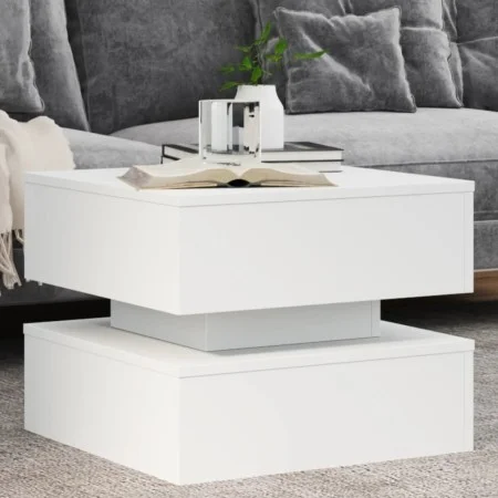 Coffee table with white LED lights 50x50x40 cm by vidaXL, Coffee table - Ref: Foro24-839854, Price: 76,15 €, Discount: %