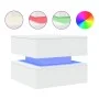 Coffee table with white LED lights 50x50x40 cm by vidaXL, Coffee table - Ref: Foro24-839854, Price: 76,15 €, Discount: %