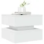 Coffee table with white LED lights 50x50x40 cm by vidaXL, Coffee table - Ref: Foro24-839854, Price: 76,15 €, Discount: %