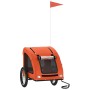 Remolque de bicicleta mascotas hierro tela Oxford naranja de vidaXL, Cochecitos para mascotas - Ref: Foro24-93963, Precio: 95...