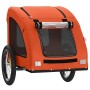 Remolque de bicicleta mascotas hierro tela Oxford naranja de vidaXL, Cochecitos para mascotas - Ref: Foro24-93963, Precio: 95...