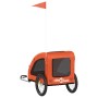 Remolque de bicicleta mascotas hierro tela Oxford naranja de vidaXL, Cochecitos para mascotas - Ref: Foro24-93963, Precio: 95...