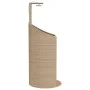 Ducha de exterior ratán PE y acacia beige 100x100x241,5 cm de vidaXL, Accesorios para piscinas y spa - Ref: Foro24-368214, Pr...