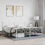 Estructura cama metal con cabecero y pie cama blanco 183x213 cm de vidaXL, Camas y somieres - Ref: Foro24-376298, Precio: 129...