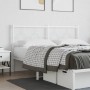 Cabecero de metal blanco 150 cm de vidaXL, Cabeceros y pies de cama - Ref: Foro24-376309, Precio: 40,41 €, Descuento: %