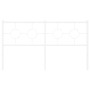 Cabecero de metal blanco 150 cm de vidaXL, Cabeceros y pies de cama - Ref: Foro24-376309, Precio: 40,41 €, Descuento: %