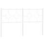 Cabecero de metal blanco 150 cm de vidaXL, Cabeceros y pies de cama - Ref: Foro24-376309, Precio: 40,41 €, Descuento: %