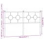 Cabecero de metal blanco 150 cm de vidaXL, Cabeceros y pies de cama - Ref: Foro24-376309, Precio: 40,41 €, Descuento: %