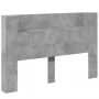 Cabecero de cama con luz LED gris hormigón 160x16,5x103,5 cm de vidaXL, Cabeceros y pies de cama - Ref: Foro24-839255, Precio...