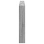 Cabecero de cama con luz LED gris Sonoma 220x17x102 cm de vidaXL, Cabeceros y pies de cama - Ref: Foro24-839229, Precio: 110,...