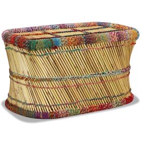 Mesa de centro con detalles chindi bambú multicolor en Mesas de centro | Comprar online en Foru.es