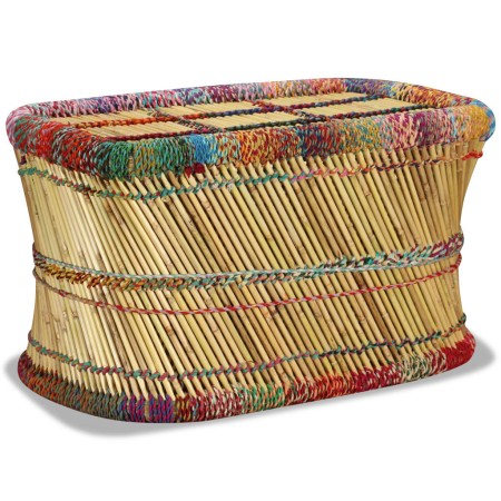 Mesa de centro con detalles chindi bambú multicolor en Mesas de centro | Comprar online en Foru.es