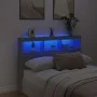 Cabecero de cama con luz LED gris Sonoma 140x17x102 cm de vidaXL, Cabeceros y pies de cama - Ref: Foro24-839201, Precio: 98,8...