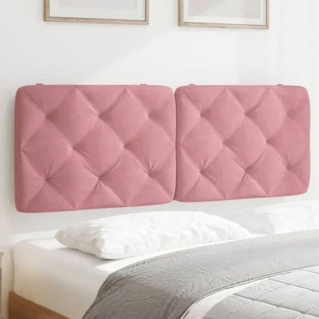 Rosa samtgepolstertes Kopfteil 140 cm von vidaXL, Kopf- und Fußteile - Ref: Foro24-374732, Preis: 70,98 €, Rabatt: %