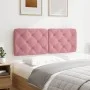 Rosa samtgepolstertes Kopfteil 140 cm von vidaXL, Kopf- und Fußteile - Ref: Foro24-374732, Preis: 70,98 €, Rabatt: %