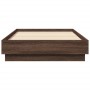 Estructura de cama madera de ingeniería roble marrón 75x190 cm de vidaXL, Camas y somieres - Ref: Foro24-839643, Precio: 86,7...