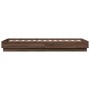 Estructura de cama madera de ingeniería roble marrón 75x190 cm de vidaXL, Camas y somieres - Ref: Foro24-839643, Precio: 86,7...