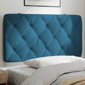 Blaues, samtgepolstertes Bettkopfteil 100 cm von vidaXL, Kopf- und Fußteile - Ref: Foro24-374718, Preis: 43,12 €, Rabatt: %