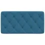 Cabecero de cama acolchado terciopelo azul 100 cm de vidaXL, Cabeceros y pies de cama - Ref: Foro24-374718, Precio: 43,12 €, ...
