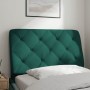 Cabecero de cama acolchado terciopelo verde oscuro 90 cm de vidaXL, Cabeceros y pies de cama - Ref: Foro24-374711, Precio: 47...