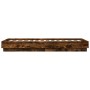 Estructura de cama madera de ingeniería roble humo 75x190 cm de vidaXL, Camas y somieres - Ref: Foro24-839641, Precio: 81,97 ...