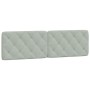 Cabecero de cama acolchado terciopelo gris claro 180 cm de vidaXL, Cabeceros y pies de cama - Ref: Foro24-374739, Precio: 70,...