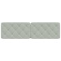 Cabecero de cama acolchado terciopelo gris claro 180 cm de vidaXL, Cabeceros y pies de cama - Ref: Foro24-374739, Precio: 70,...