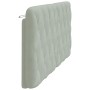 Cabecero de cama acolchado terciopelo gris claro 180 cm de vidaXL, Cabeceros y pies de cama - Ref: Foro24-374739, Precio: 70,...