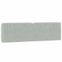 Cabecero de cama acolchado terciopelo gris claro 180 cm de vidaXL, Cabeceros y pies de cama - Ref: Foro24-374739, Precio: 70,...
