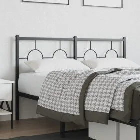Black metal headboard 135 cm by vidaXL, Headboards and footboards - Ref: Foro24-376258, Price: 44,29 €, Discount: %
