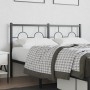 Cabecero de metal negro 135 cm de vidaXL, Cabeceros y pies de cama - Ref: Foro24-376258, Precio: 44,90 €, Descuento: %