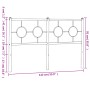 Cabecero de metal negro 135 cm de vidaXL, Cabeceros y pies de cama - Ref: Foro24-376258, Precio: 44,90 €, Descuento: %