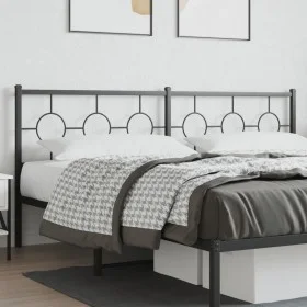 Cabecero de metal negro 200 cm de vidaXL, Cabeceros y pies de cama - Ref: Foro24-376264, Precio: 49,14 €, Descuento: %