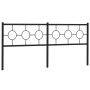 Cabecero de metal negro 200 cm de vidaXL, Cabeceros y pies de cama - Ref: Foro24-376264, Precio: 49,82 €, Descuento: %