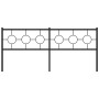 Cabecero de metal negro 200 cm de vidaXL, Cabeceros y pies de cama - Ref: Foro24-376264, Precio: 49,82 €, Descuento: %