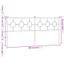 Cabecero de metal negro 200 cm de vidaXL, Cabeceros y pies de cama - Ref: Foro24-376264, Precio: 49,82 €, Descuento: %