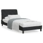 Estructura de cama con luces LED terciopelo negro 80x200 cm de vidaXL, Camas y somieres - Ref: Foro24-3213821, Precio: 147,34...