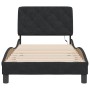 Estructura de cama con luces LED terciopelo negro 80x200 cm de vidaXL, Camas y somieres - Ref: Foro24-3213821, Precio: 147,34...