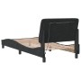 Estructura de cama con luces LED terciopelo negro 80x200 cm de vidaXL, Camas y somieres - Ref: Foro24-3213821, Precio: 147,34...