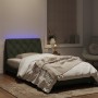 Estructura cama con luces LED terciopelo gris claro 100x200 cm de vidaXL, Camas y somieres - Ref: Foro24-3213837, Precio: 149...