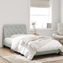 Estructura cama con luces LED terciopelo gris claro 100x200 cm de vidaXL, Camas y somieres - Ref: Foro24-3213837, Precio: 149...